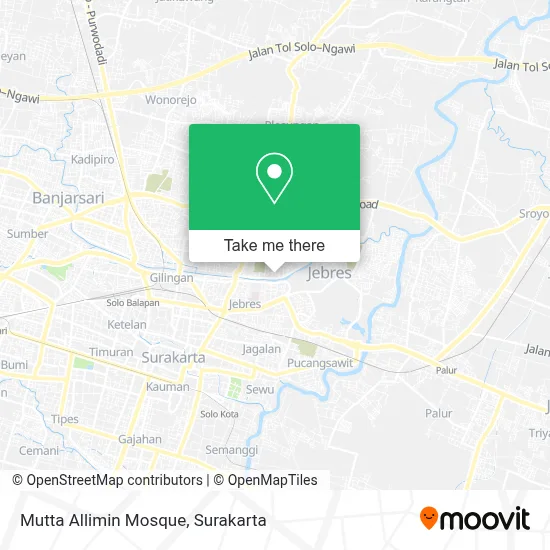 Mutta Allimin Mosque map