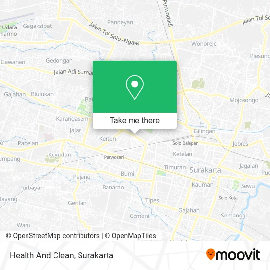 Health And Clean map