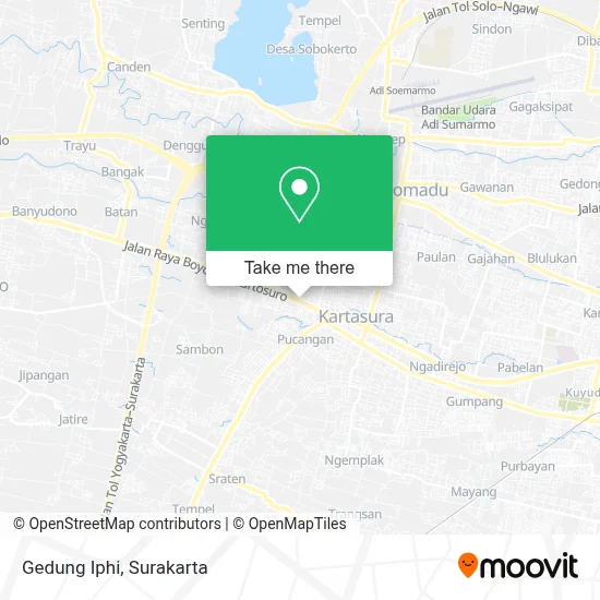 Gedung Iphi map