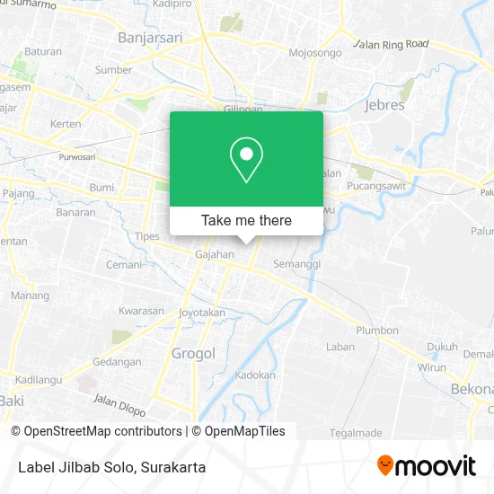 Label Jilbab Solo map