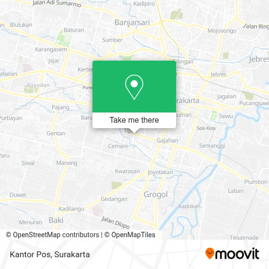 Kantor Pos map