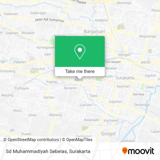 Sd Muhammadiyah Sebelas map