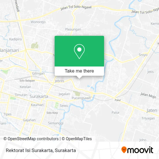 Rektorat Isi Surakarta map