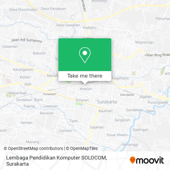 Lembaga Pendidikan Komputer SOLOCOM map