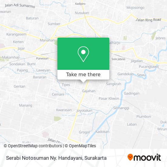 Serabi Notosuman Ny. Handayani map