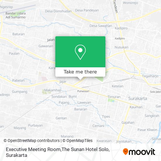 Executive Meeting Room,The Sunan Hotel Solo map