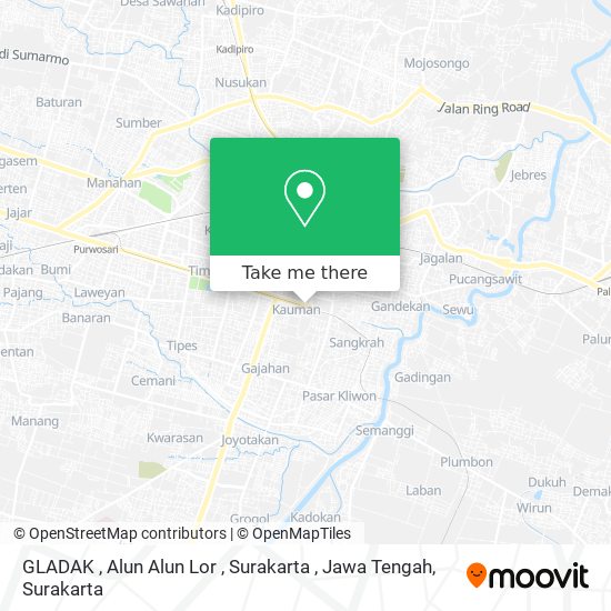 GLADAK , Alun Alun Lor , Surakarta , Jawa Tengah map