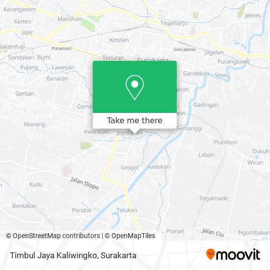 Timbul Jaya Kaliwingko map