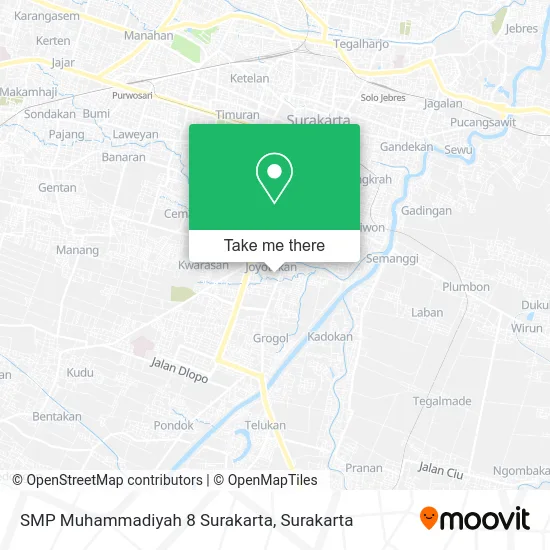 SMP Muhammadiyah 8 Surakarta map