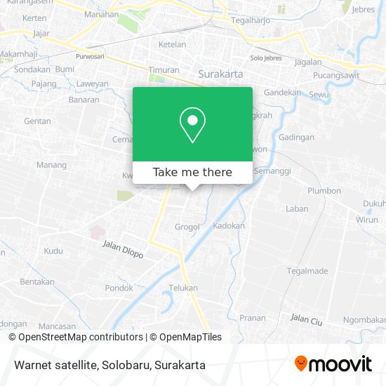 Warnet satellite, Solobaru map