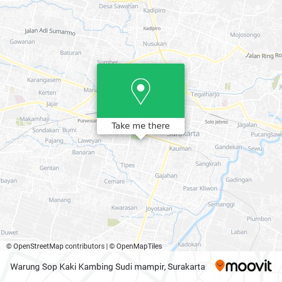 Warung Sop Kaki Kambing Sudi mampir map