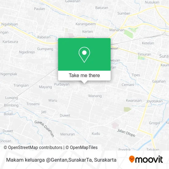 Makam keluarga @Gentan,SurakarTa map