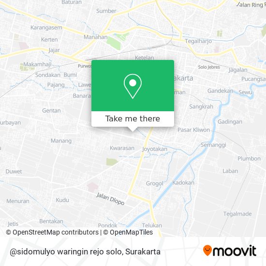 @sidomulyo waringin rejo solo map