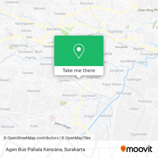 Agen Bus Pahala Kencana map