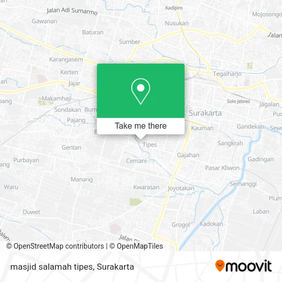 masjid salamah tipes map