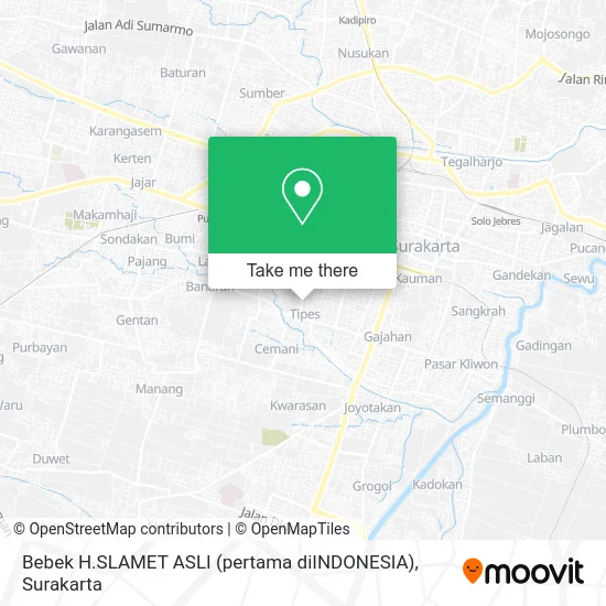 Bebek H.SLAMET ASLI (pertama diINDONESIA) map