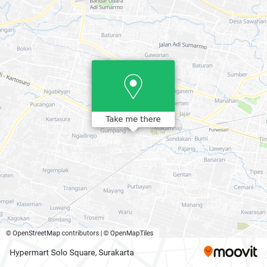 Hypermart Solo Square map