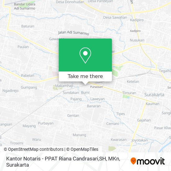 Kantor Notaris - PPAT Riana Candrasari,SH, MKn map