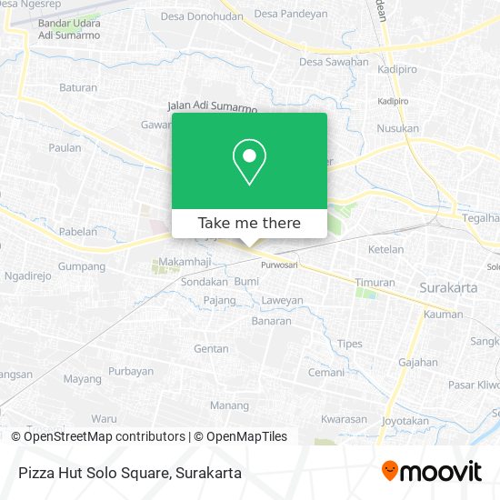 Pizza Hut Solo Square map