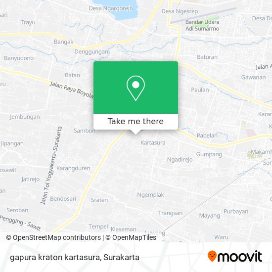 gapura kraton kartasura map
