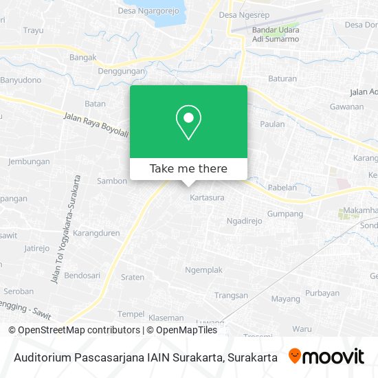 Auditorium Pascasarjana IAIN Surakarta map