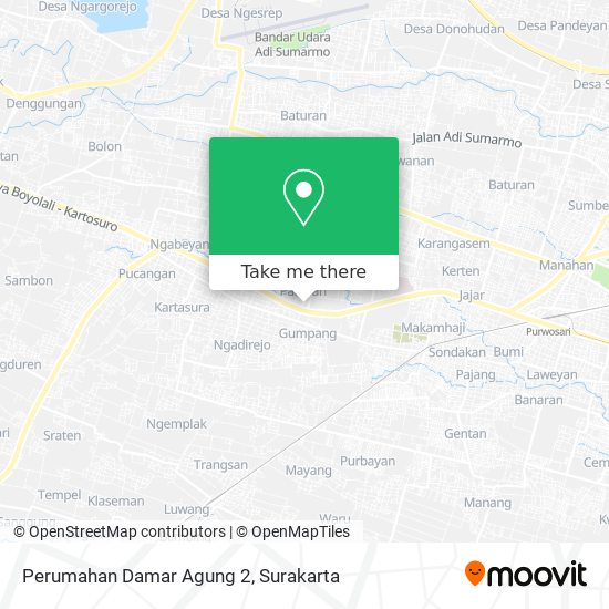 Perumahan Damar Agung 2 map