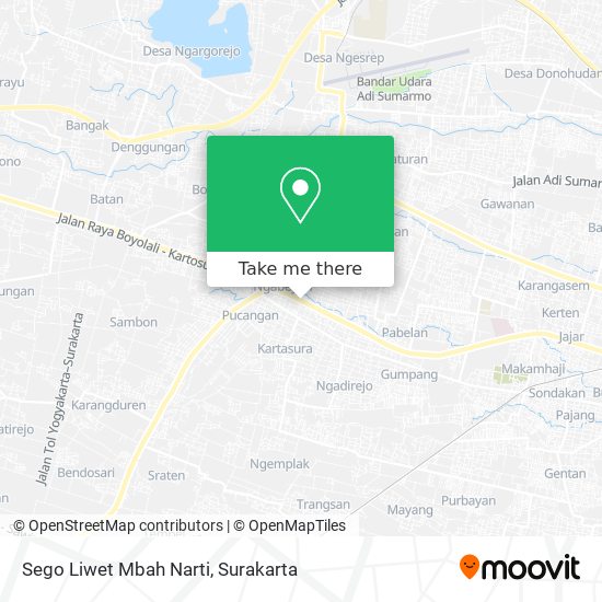 Sego Liwet Mbah Narti map