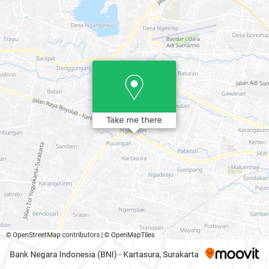 Bank Negara Indonesia (BNI) - Kartasura map