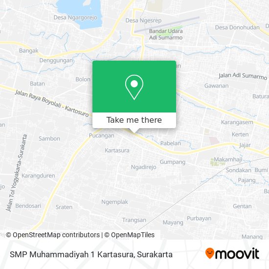 SMP Muhammadiyah 1 Kartasura map