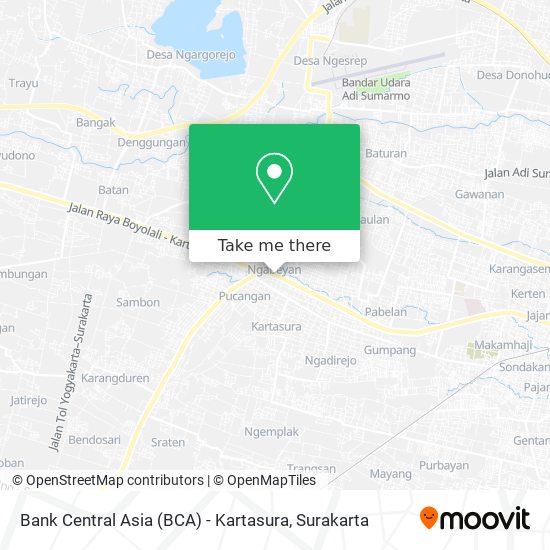 Bank Central Asia (BCA) - Kartasura map