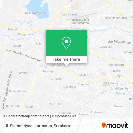 Jl. Slamet riyadi kartasura map