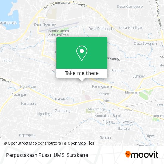 Perpustakaan Pusat, UMS map
