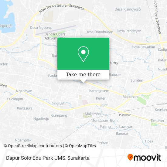 Dapur Solo Edu Park UMS map