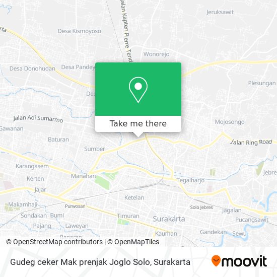 Gudeg ceker Mak prenjak Joglo Solo map