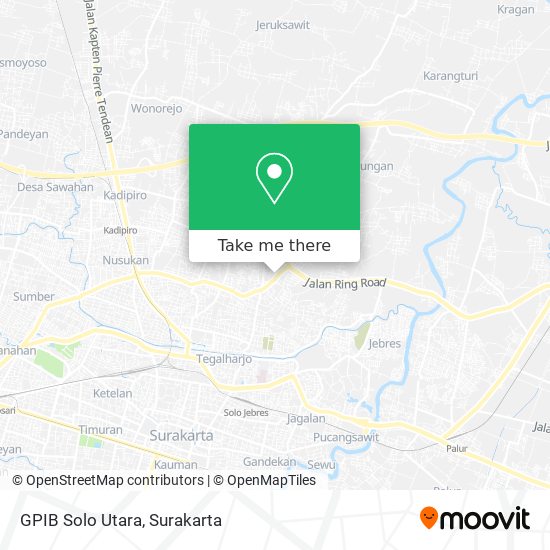 GPIB Solo Utara map