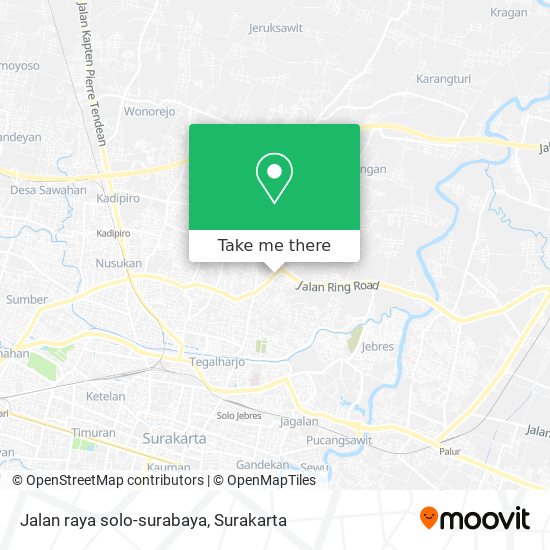 Jalan raya solo-surabaya map