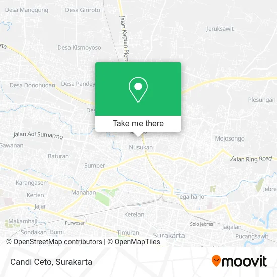 Candi Ceto map