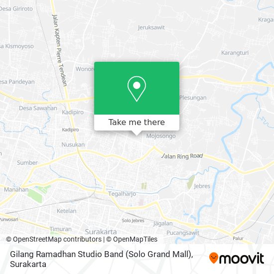Gilang Ramadhan Studio Band (Solo Grand Mall) map