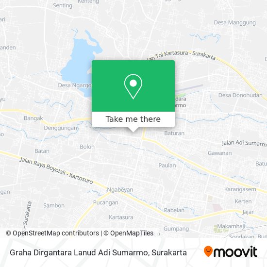 Graha Dirgantara Lanud Adi Sumarmo map