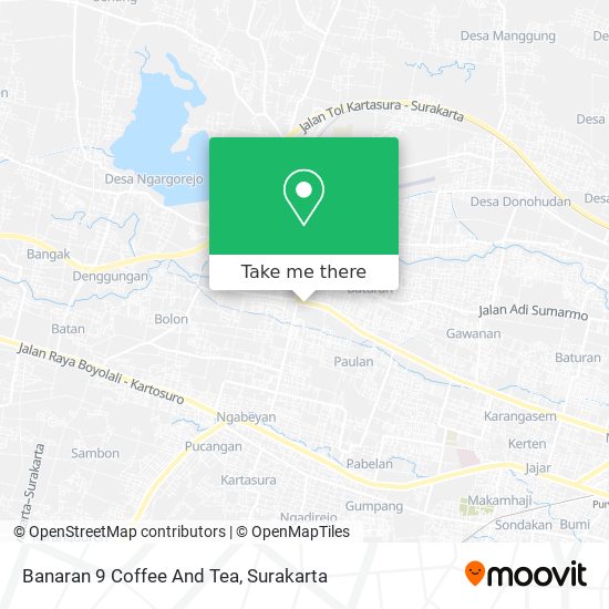 Banaran 9 Coffee And Tea map