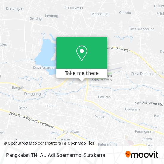 Pangkalan TNI AU Adi Soemarmo map