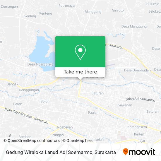 Gedung Wiraloka Lanud Adi Soemarmo map