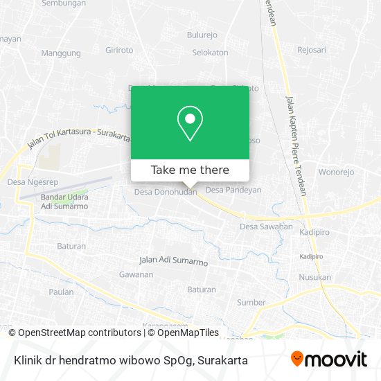 Klinik dr hendratmo wibowo SpOg map