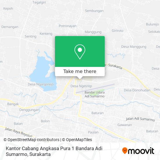 Kantor Cabang Angkasa Pura 1 Bandara Adi Sumarmo map