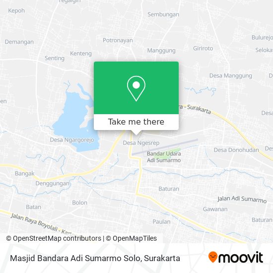 Masjid Bandara Adi Sumarmo Solo map