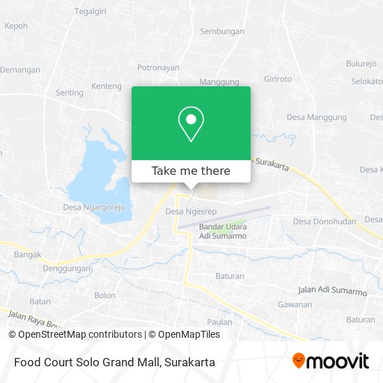 Food Court Solo Grand Mall map