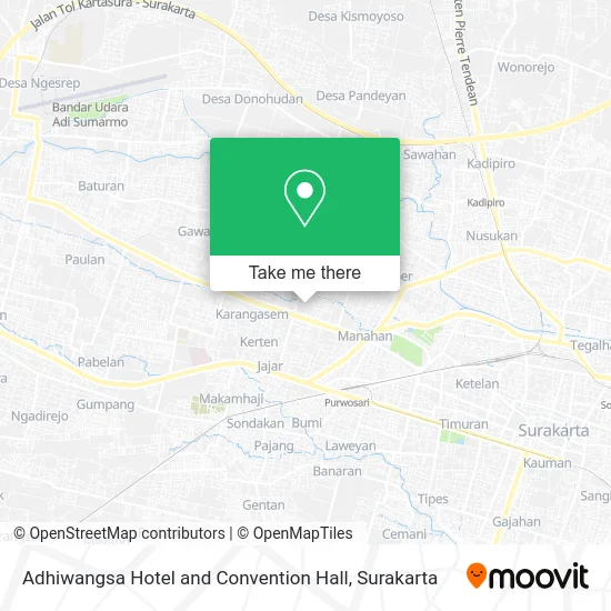 Adhiwangsa Hotel and Convention Hall map