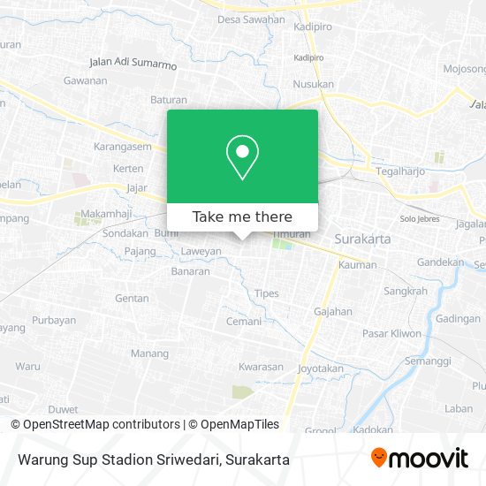 Warung Sup Stadion Sriwedari map