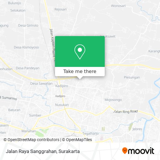 Jalan Raya Sanggrahan map