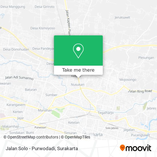 Jalan Solo - Purwodadi map